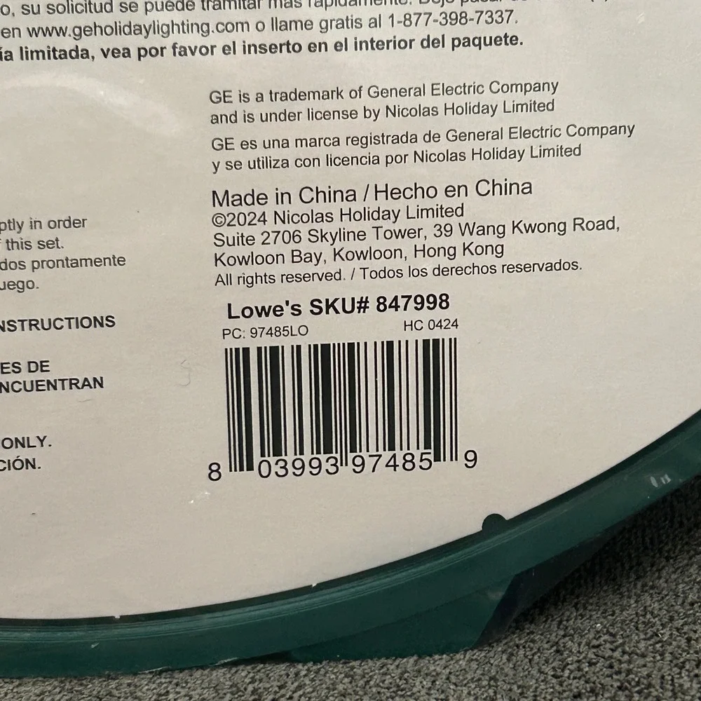 GE Energy Smart 150 LED Miniature Lights Multicolor Green Wire 49.6ft 847998
